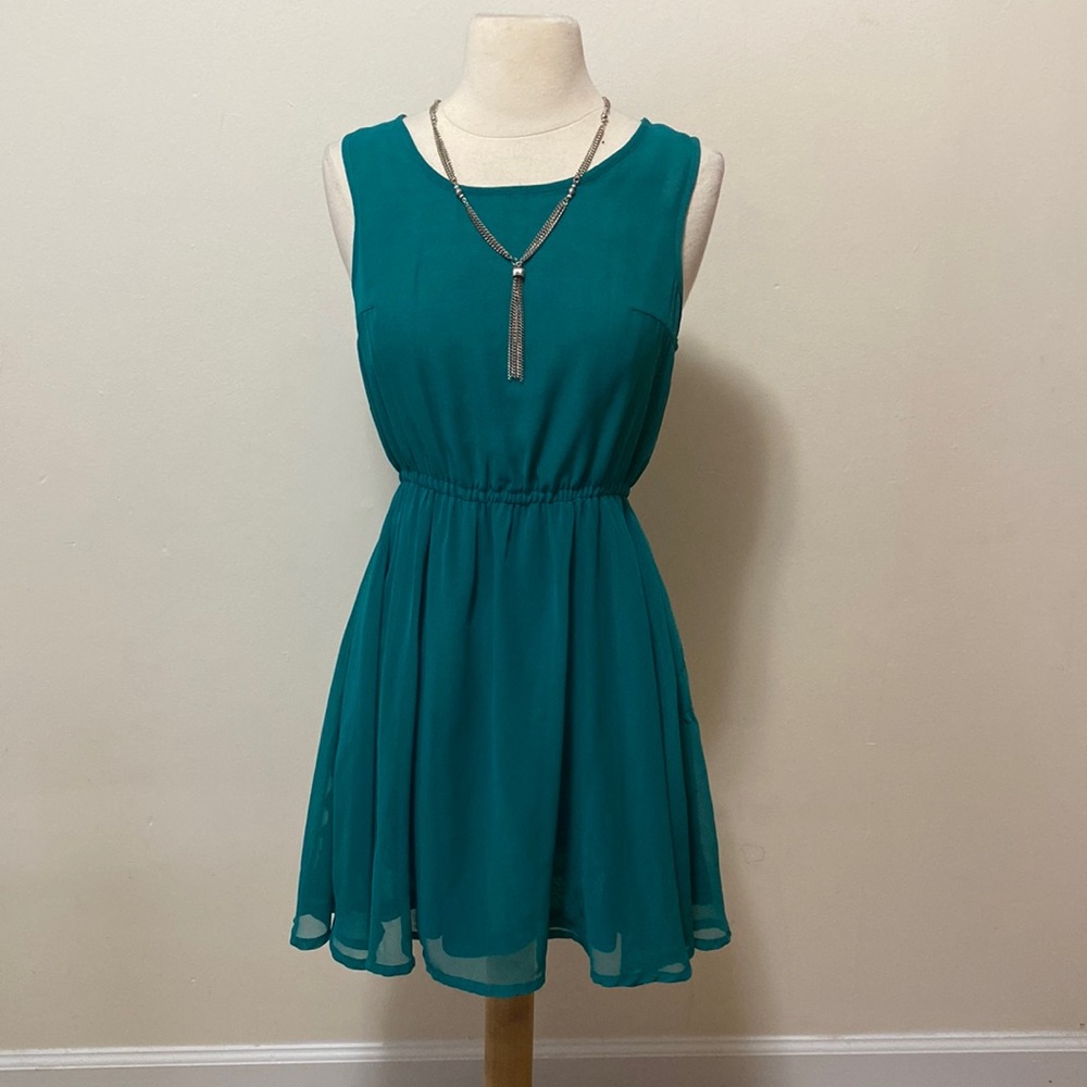 Green a-line H&M dress - Picture 1 of 7
